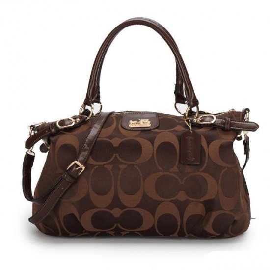 Coach Madison Kelsey In Signature Medium Coffee Satchels ATJ Coach Madison Kelsey In Signature Medium Coffee Satchels ATJ